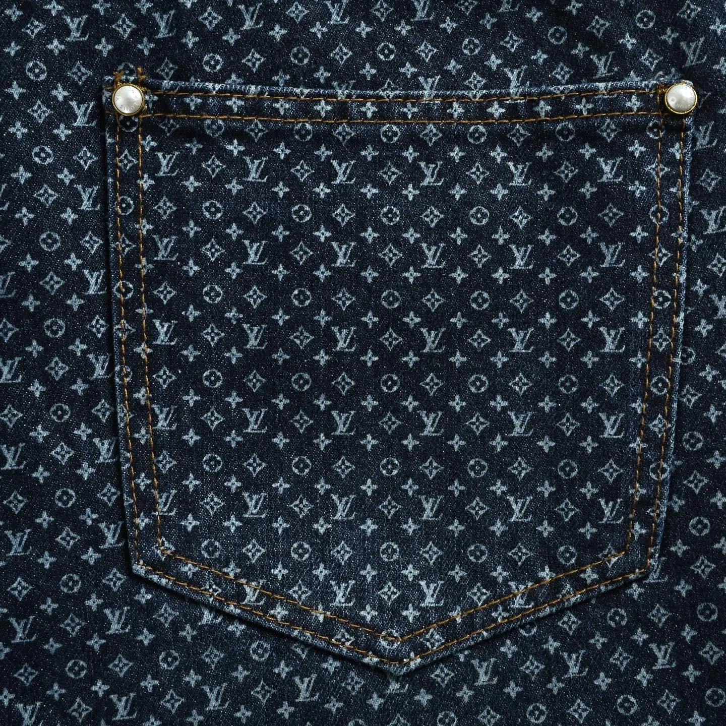 Louis Vuitton/Louis Vuitton all-over printed presbyopic jeans